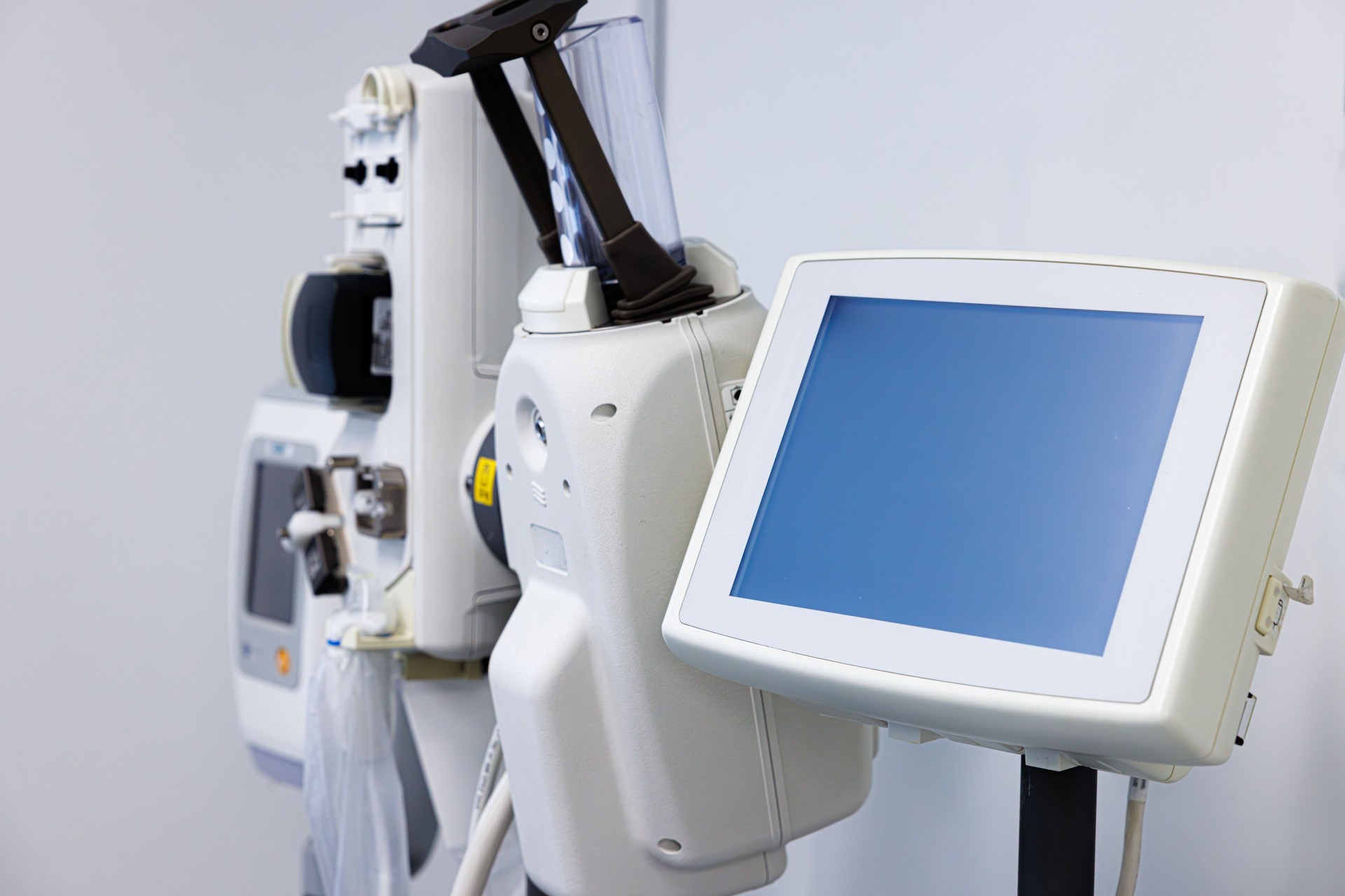 Advanced medical equipment setup in a modern healthcare facility for patient monitoring and treatment
